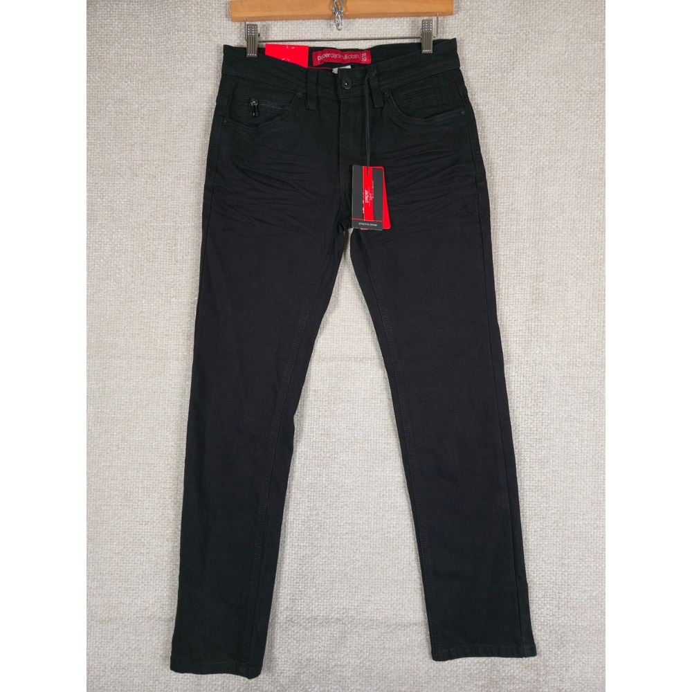 Paper Denim & Cloth Alec Slim Fit‎ Black Stretch Jeans 28x30 NWT